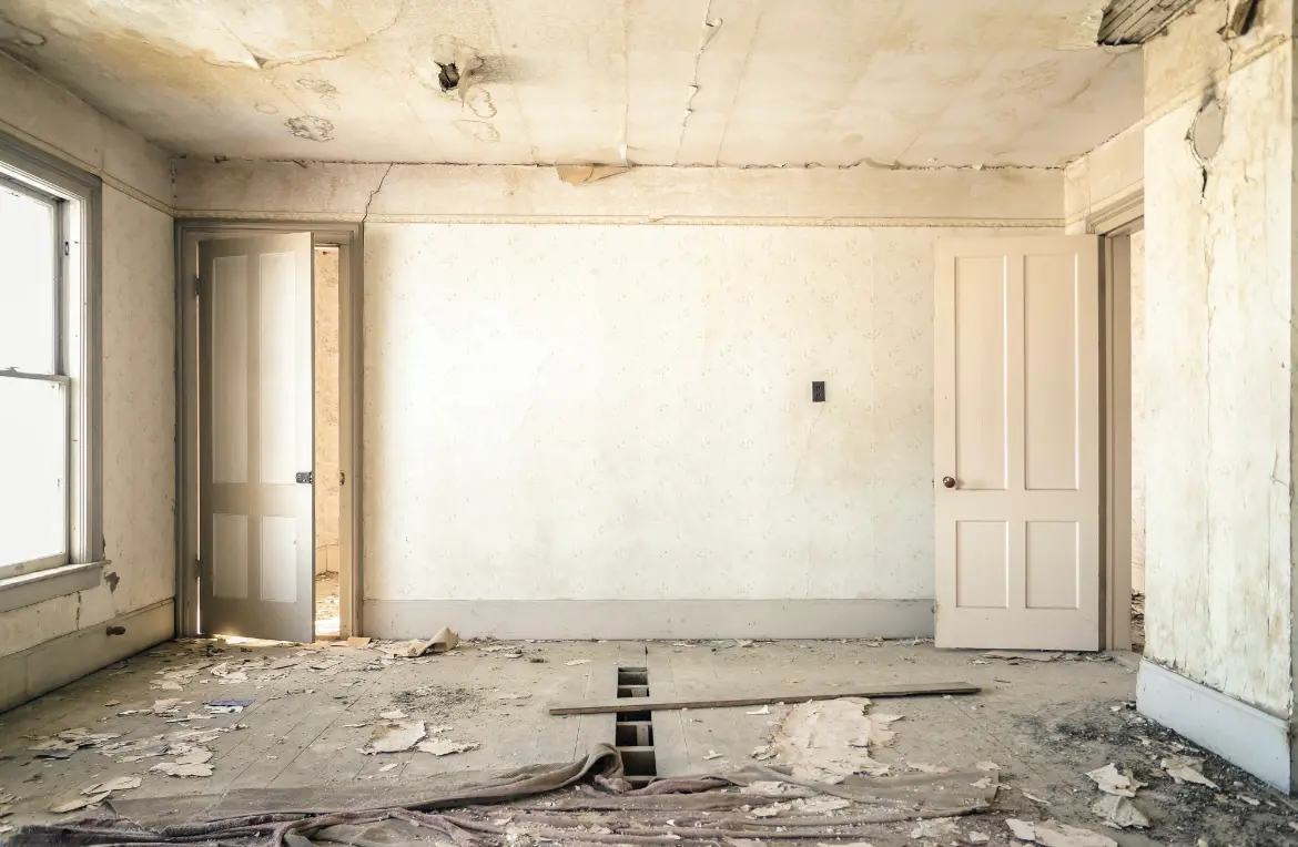 Waste disposal crew managing a cleanout project in Mobile